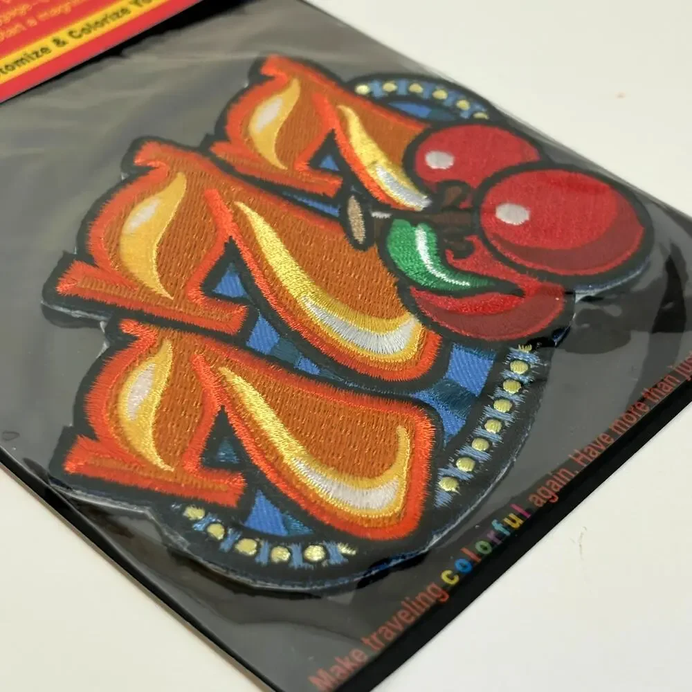 Lucky 7 Embroidered Patch Adhesive Cherries Casino Vegas Winner USA